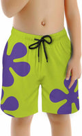 Boys Swim Trunks Board Shorts for Kids Shorts for School,Anime Swim Shorts for Boys First Day of School Shorts L