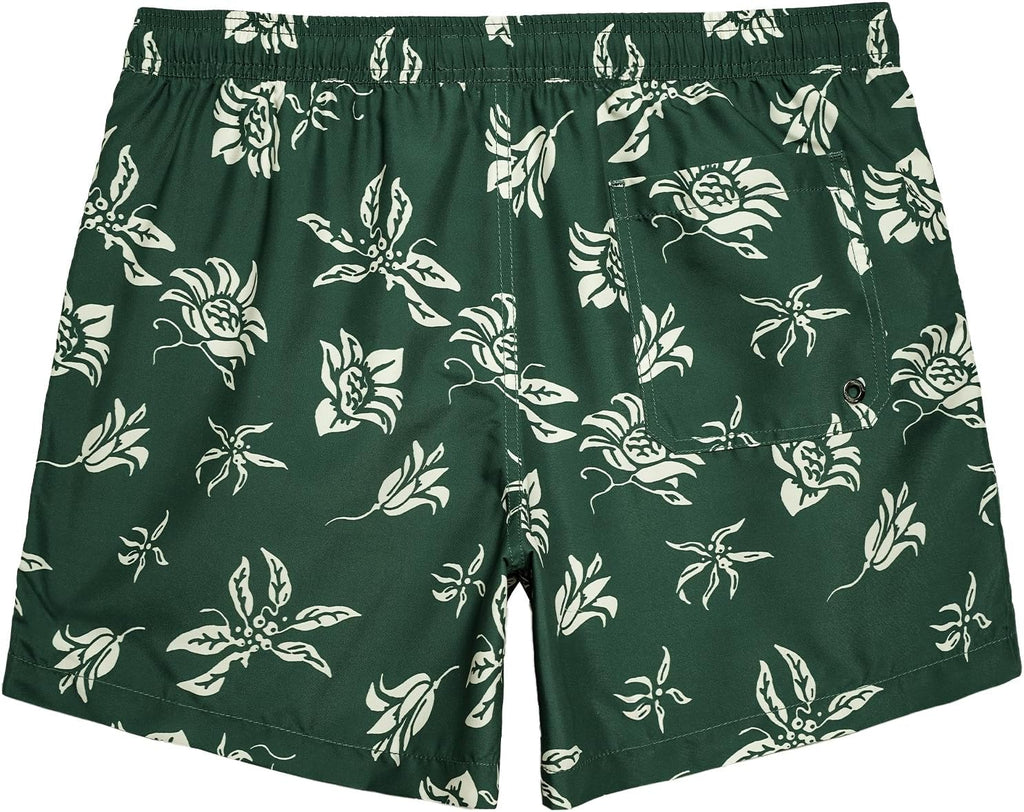 Mens Swim Trunks 5" Quick Dry Beach Shorts Bathing Suits with Mesh Lining Pockets