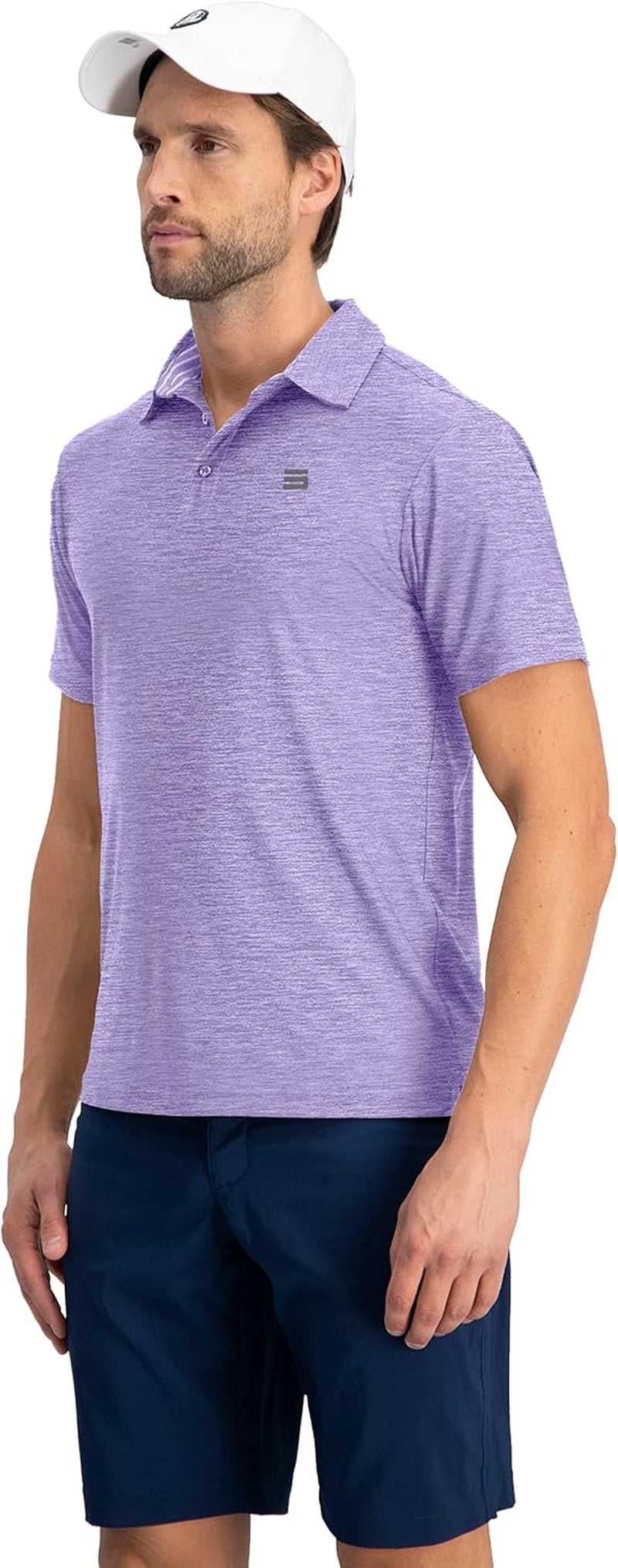 Golf Shirts for Men - Dry Fit Short-Sleeve Polo, Athletic Casual Collared T-Shirt