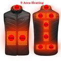 17/13/9 Heated Vest Zones Electric Heated Jacket Men Women Usb Electric Heating Vest Bodywarmer Heated Coat USB Heating Jacket